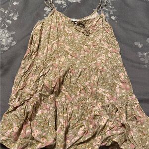 Dress Forum Floral Spaghetti Strap Mini Dress Size Small